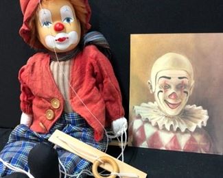C. Don Ensor Print Marionette Clowns
