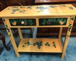 Fruit Accented Side Table