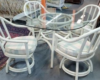 Vtg Bentwood Table Chairs