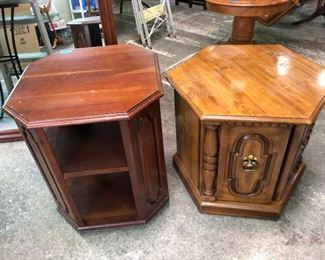 Vtg Wood Accent Tables