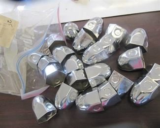 3 packages of 25 Total 75 Chrome Lug Nut Covers for Truck & Trailer