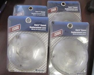 4" Round Replacements lens with lip fits pedestal mounts