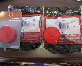 4 NEW sealed 2.5" round clearance marker lights reflective