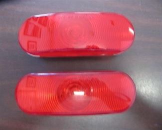 2 NEW 6.5" Inch Oval Sealed Stop/Turn/Tail Light Red - Truck/Trailer - Qty 2 Heavy duty Molded Polycarbonate Lens & Housing