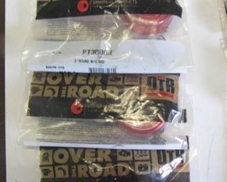 3 NEW   2" Round Red Marker / Clearance  lights 2 prong