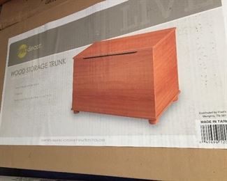 New Wood Storage Trunk 