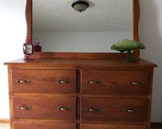 Amish-built dresser with mirror.