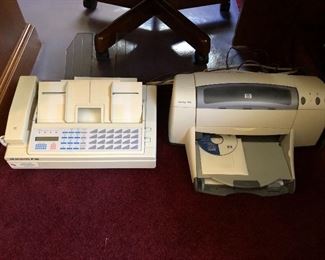 HP Deskjet 940c printer; Murata F-32 fax machine.