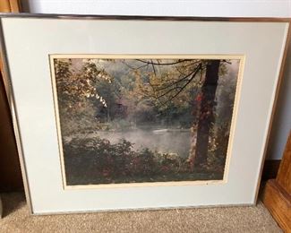Framed limited edition photograph, signed by artist.