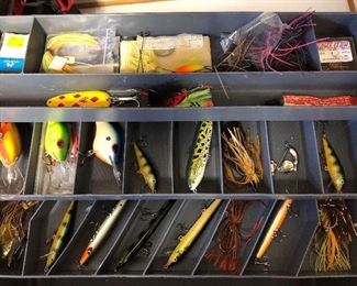 Huge selection of fishing lures, tools and accessories.
