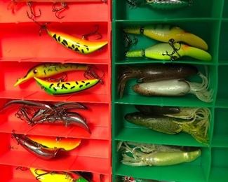 Hundreds of fishing lures.