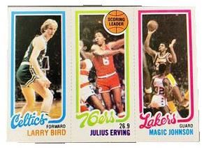 Lot 001
Amazing 1980-81 Topps Larry Bird Magic Johnson Dr J Card. https://www.bidrustbelt.com/Event/LotDetails/118855701/Amazing-198081-Topps-Larry-Bird-Magic-Johnson-Dr-J-Card