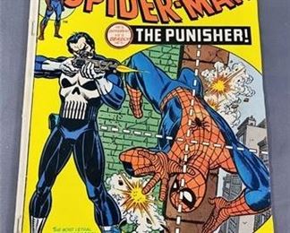 Lot 101
Super Key Spider-Man #129 Comic Book.   https://www.bidrustbelt.com/Event/LotDetails/118859394/Super-Key-SpiderMan-129-Comic-Book