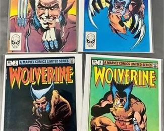 Lot 118
MINT Wolverine #1 - #4 Comic Books. https://www.bidrustbelt.com/Event/LotDetails/118859763/MINT-Wolverine-1-4-Comic-Books