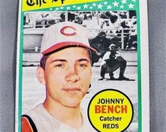 Lot 100
1969 Topps Johnny Bench Card