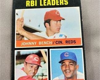 Lot 240
1971 Topps Johnny Bench Card
