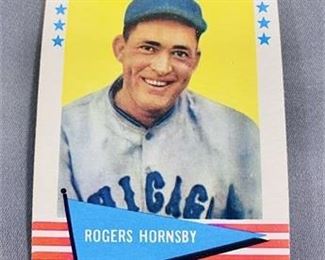 Lot 197
1961 Fleer Rogers Hornsby Card