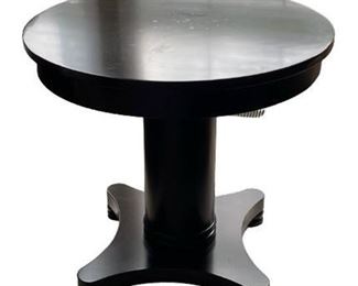 Lot 007
Drexel Pedestal Side Table.    https://www.bidrustbelt.com/Event/LotDetails/118910013/Drexel-Pedestal-Side-Table