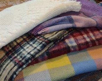 M357 Moffat  Avoca Wool Plaid Blanket
