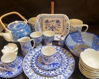 079dr Traditional Blue on White China