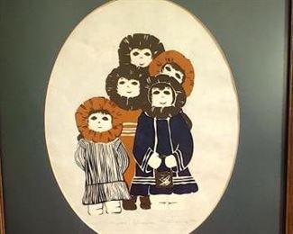 R337 1981 Little People Lithograph Signed By Artist