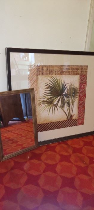 R340 Palm Tree Artwork and Mirror
