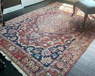 Hand made oriental area rug