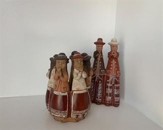 Peruvian terra cotta figurines
