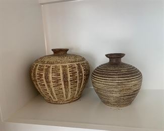 Ceramic weed pots from Thailand