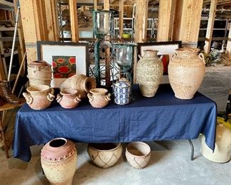 Hand made ceramic pots of all shapes & sizes from Thailand