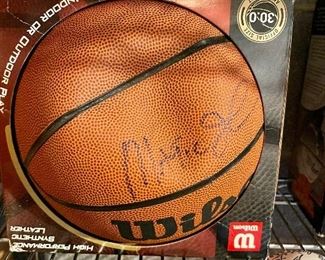 Magic Johnson signed basketball - no COA