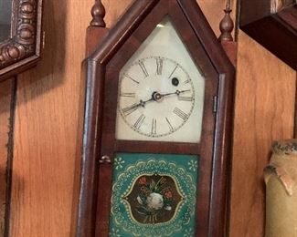 Waterbury steeple clock with original sales insert