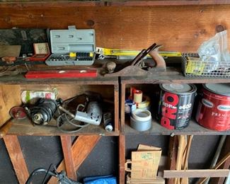 Vintage power and hand tools, planes