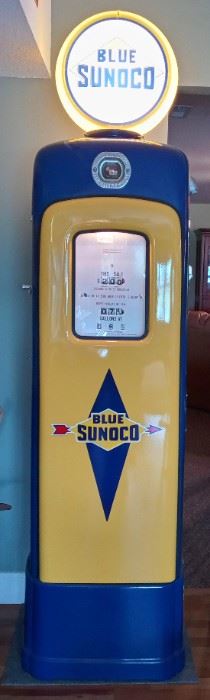 Blue Sunoco Gas Pump 