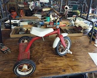 Red Metal Tricycle