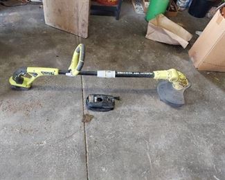 Ryobi 18V String Trimmer with Battery and Charger