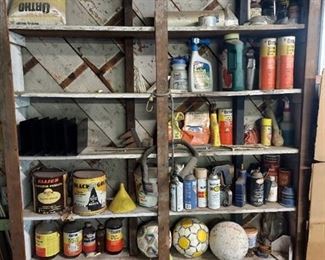 Contents of Shelves - Lawn Chemicals