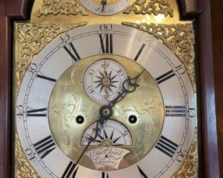 Sligh Tho and Gould London Grandfather Clock. 92”h x 20”w x 10”d
