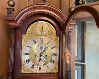 Sligh Tho and Gould London Grandfather Clock. 92”h x 20”w x 10”d