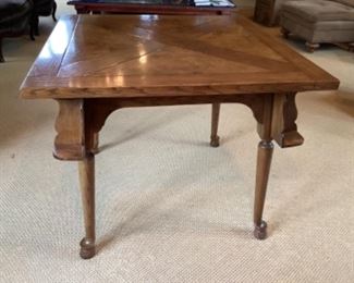 Baker Game Table.  Hoof Footed with Drink Holders on Legs.