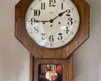 Howard Miller Clock.  Katherine Wall Clock, Yorkshire Oak 24” x 15”W x 5”D