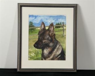 Portrait of a German Shepherd