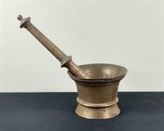 Antique mortar and pestle