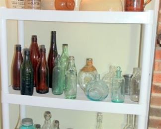 Stoneware Whiskey Bottles, Antique Bottle Collection