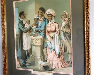'Black Sambo' Baptism Print
