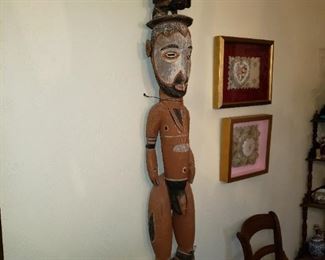 New Guinea figure - Full Round Carving - Sepik River - Papua New Guinea.... it's a 'wow'! Our most important piece in our sale. 