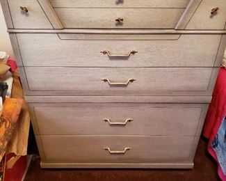 Mid-Century Modern Highboy Dresser - marked by Maker