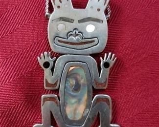 Alaskan Silver/Abalone Pendant
