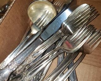 Lots of Stainless Steel Flatware and Gold Flatware
