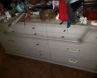 Mid-Century Modern Credenza Dresser with Marker's Mark and Mirror